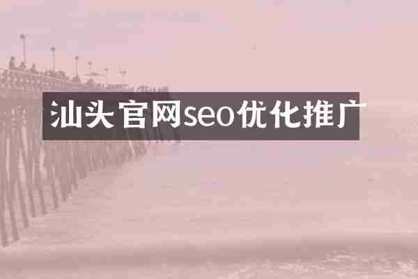 汕头官网seo优化推广