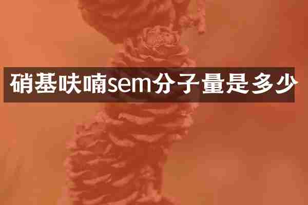 硝基呋喃sem分子量是多少