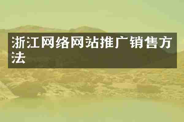 浙江网络网站推广销售方法