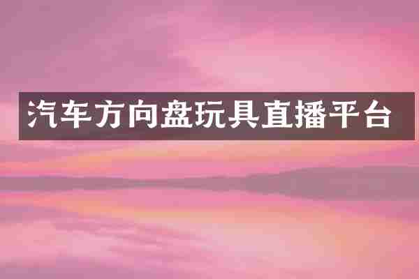 汽车方向盘玩具直播平台