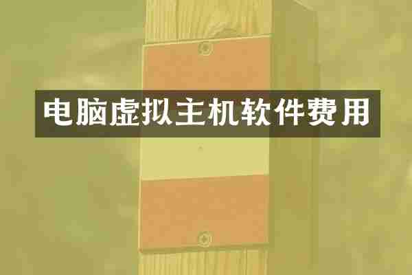 电脑虚拟主机软件费用