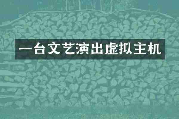 一台文艺演出虚拟主机