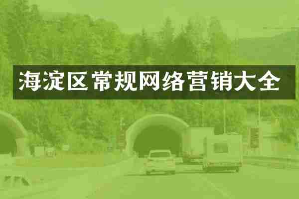 海淀区常规网络营销大全