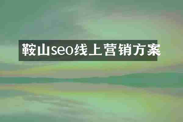 鞍山seo线上营销方案
