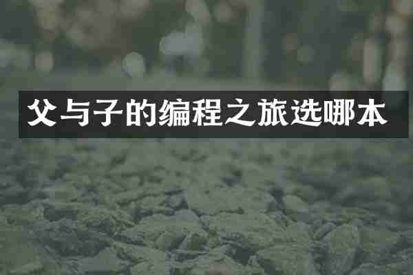 父与子的编程之旅选哪本