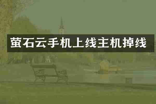 萤石云手机上线主机掉线
