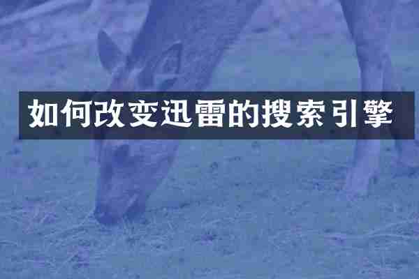 如何改变迅雷的搜索引擎