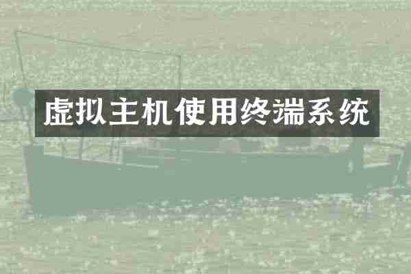 虚拟主机使用终端系统