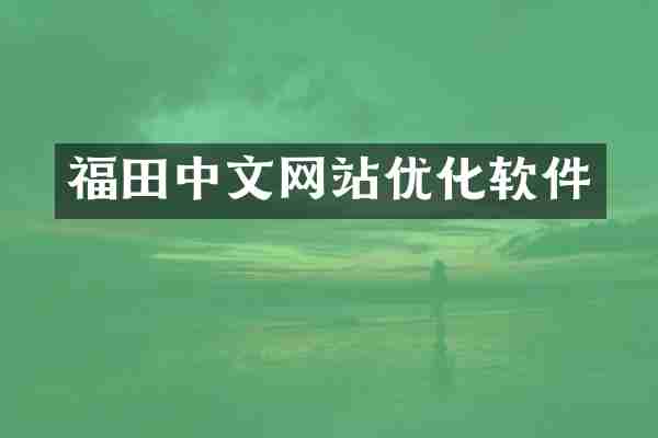 福田中文网站优化软件