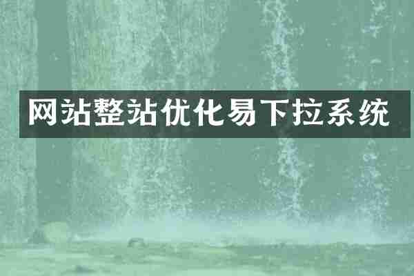 网站整站优化易下拉系统