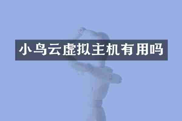 小鸟云虚拟主机有用吗