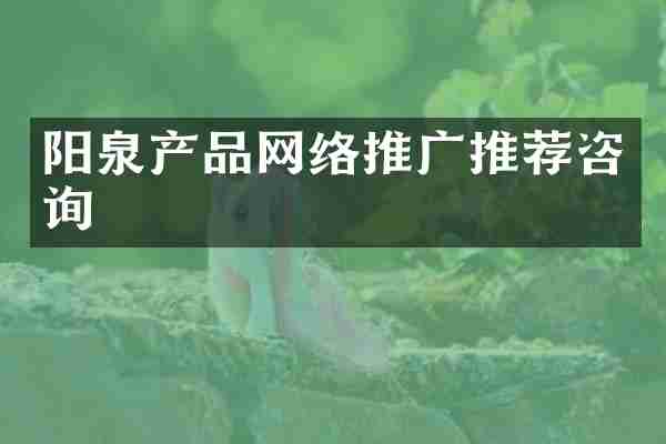 阳泉产品网络推广推荐咨询