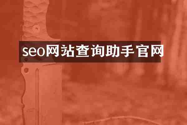 seo网站查询助手官网