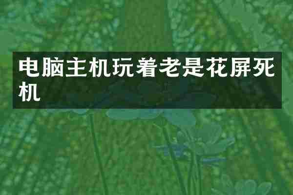 电脑主机玩着老是花屏死机