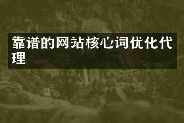 靠谱的网站核心词优化代理