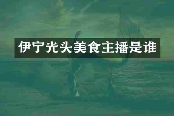 伊宁光头美食主播是谁
