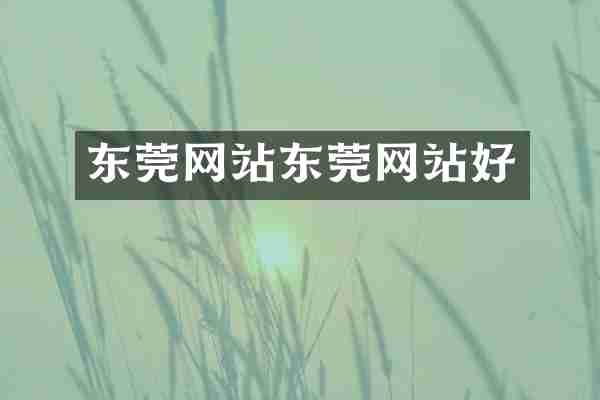 东莞网站东莞网站好