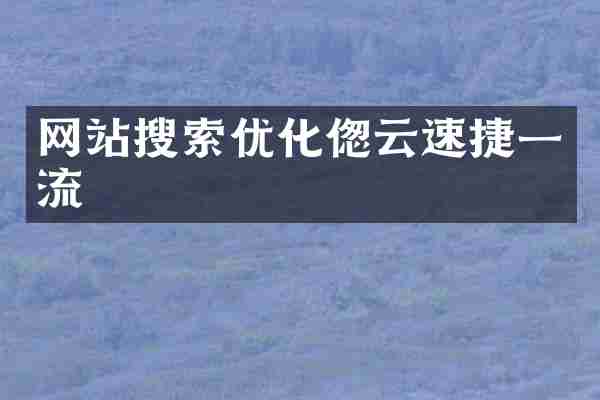 网站搜索优化偬云速捷一流