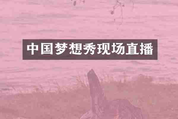 中国梦想秀现场直播