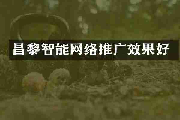昌黎智能网络推广效果好