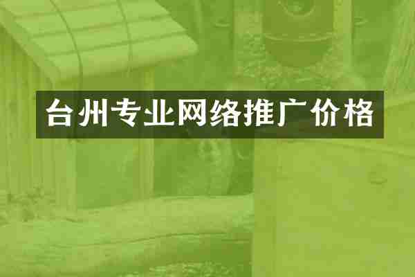 台州专业网络推广价格