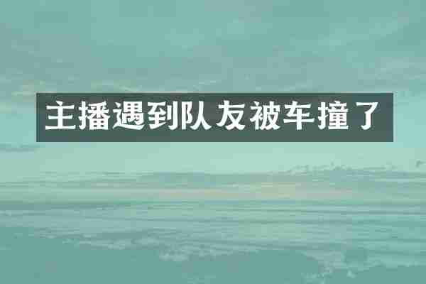 主播遇到队友被车撞了