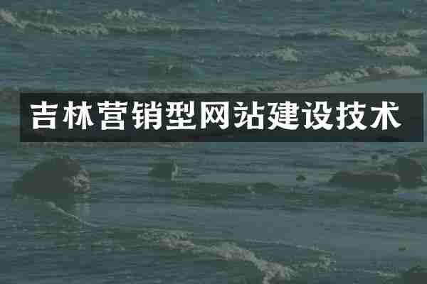 吉林营销型网站建设技术