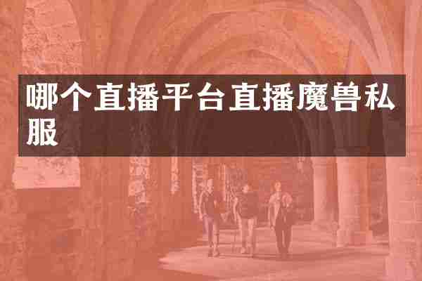 哪个直播平台直播魔兽私服