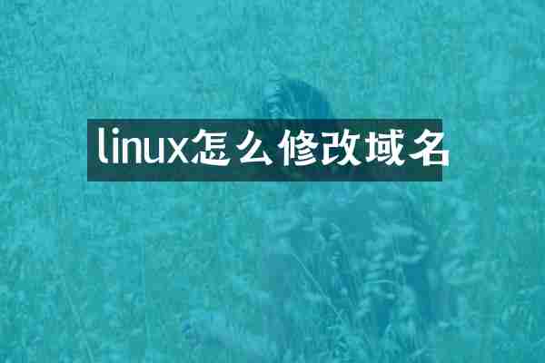 linux怎么修改域名