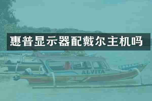 惠普显示器配戴尔主机吗