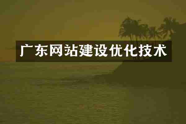广东网站建设优化技术