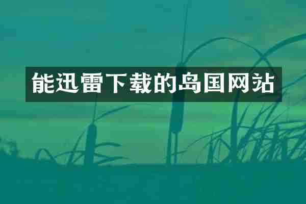 能迅雷下载的岛国网站