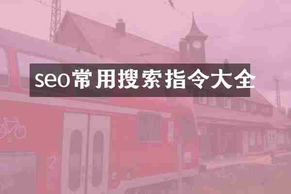 seo常用搜索指令大全