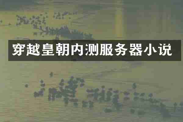 穿越皇朝内测服务器小说