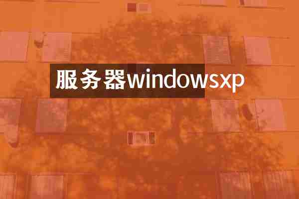 服务器windowsxp