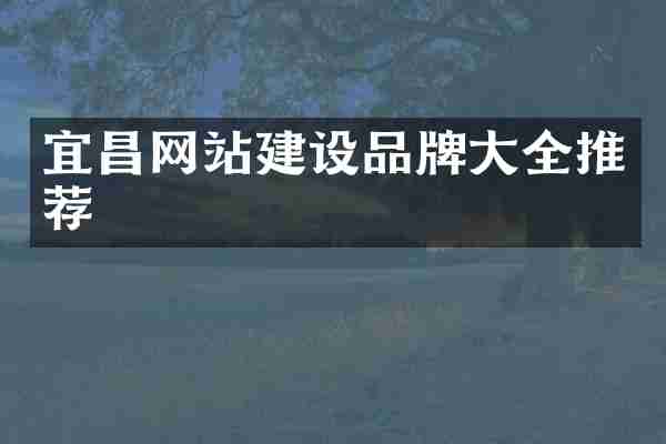 宜昌网站建设品牌大全推荐