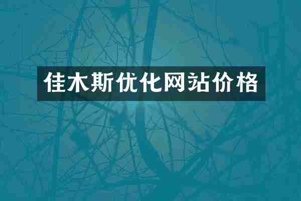 佳木斯优化网站价格