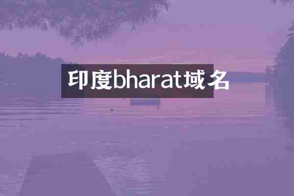 印度bharat域名