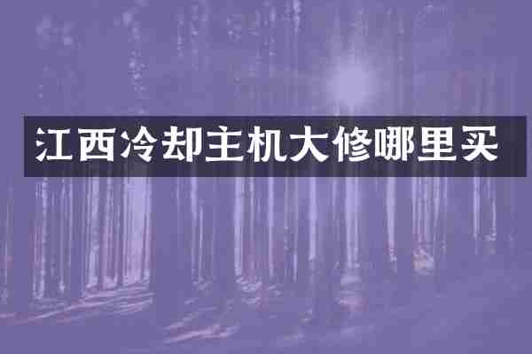 江西冷却主机大修哪里买