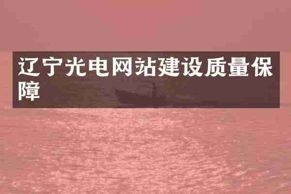 辽宁光电网站建设质量保障