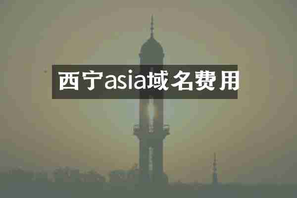 西宁asia域名费用