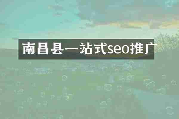南昌县一站式seo推广
