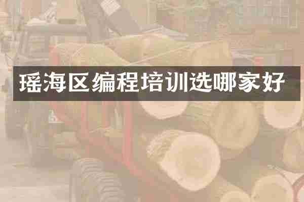 瑶海区编程培训选哪家好