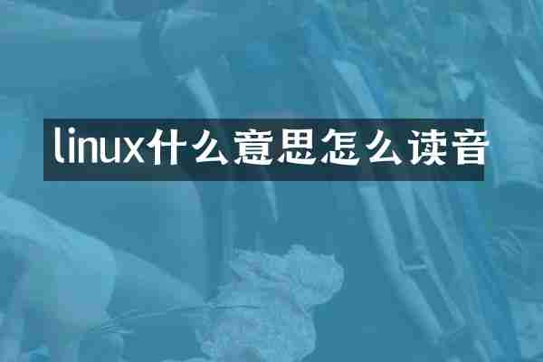 linux什么意思怎么读音