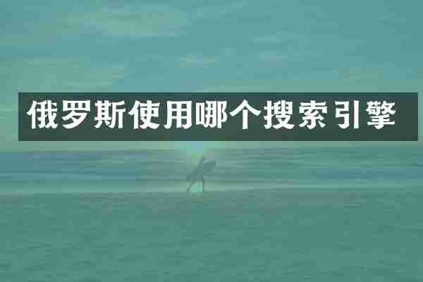 俄罗斯使用哪个搜索引擎