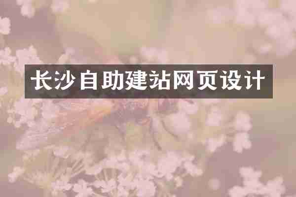 长沙自助建站网页设计