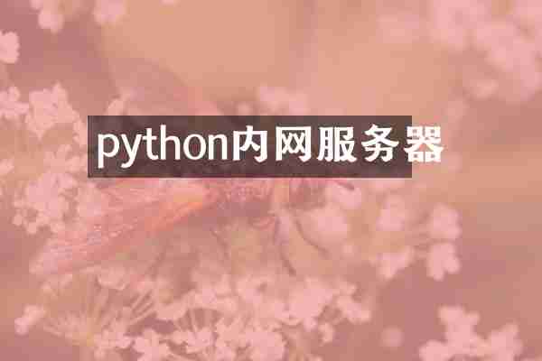 python内网服务器