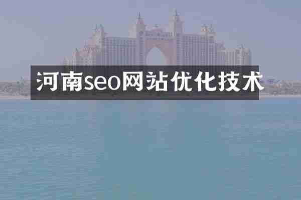 河南seo网站优化技术
