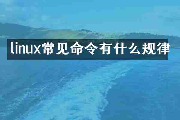 linux常见命令有什么规律