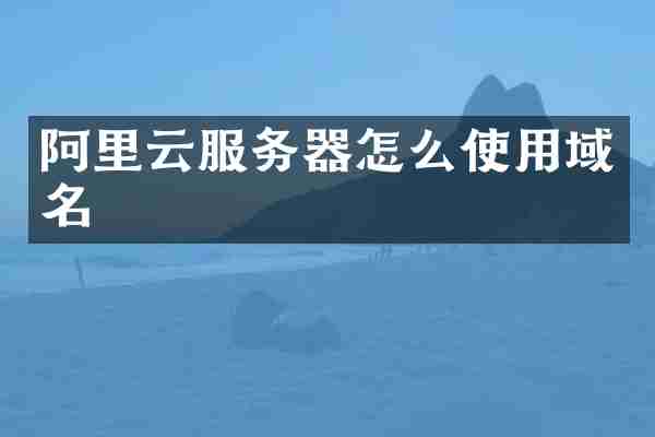 阿里云服务器怎么使用域名